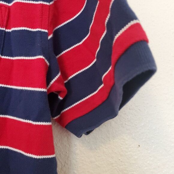 Brooks Brothers 346 Mens M Original Fit Polo Shirt Red Striped Short Sleeve - Picture 11 of 16
